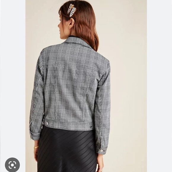 Anthropologie NWT AG The Evonne Plaid Trucker Jacket Size XS. - Picture 7 of 11